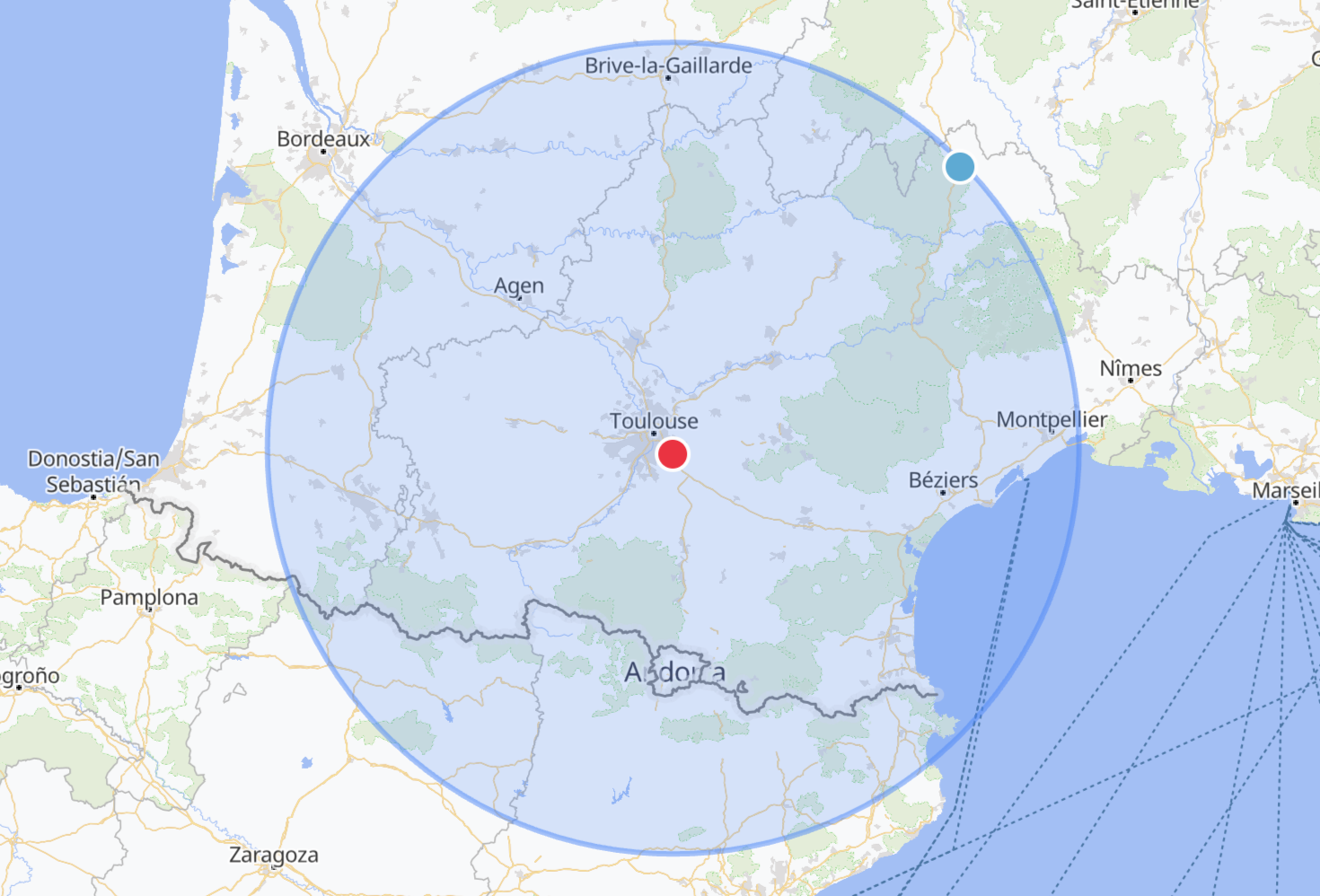 zone d'intervention